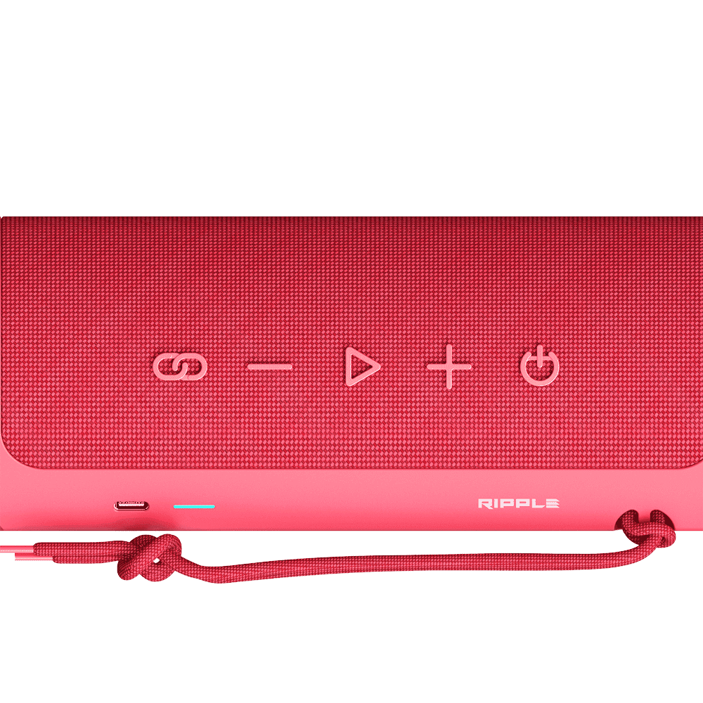 HiFuture Ripple Bluetooth 5.3 30W IPX7 Taşınabilir TWS Bluetooth Kırmızı Hoparlör