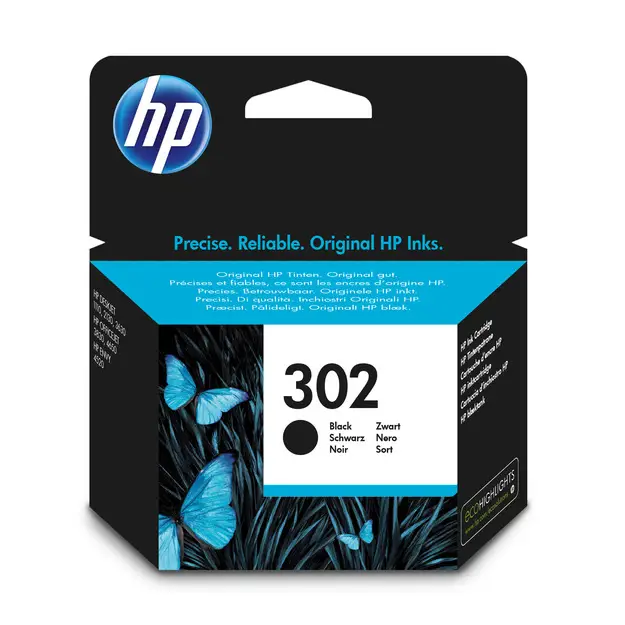 HP 302 Orijinal Mürekkep Kartuşu Siyah F6U66AE