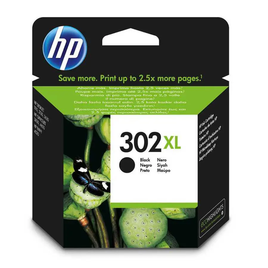 HP 302XL Orijinal Mürekkep Kartuşu Siyah F6U68AE