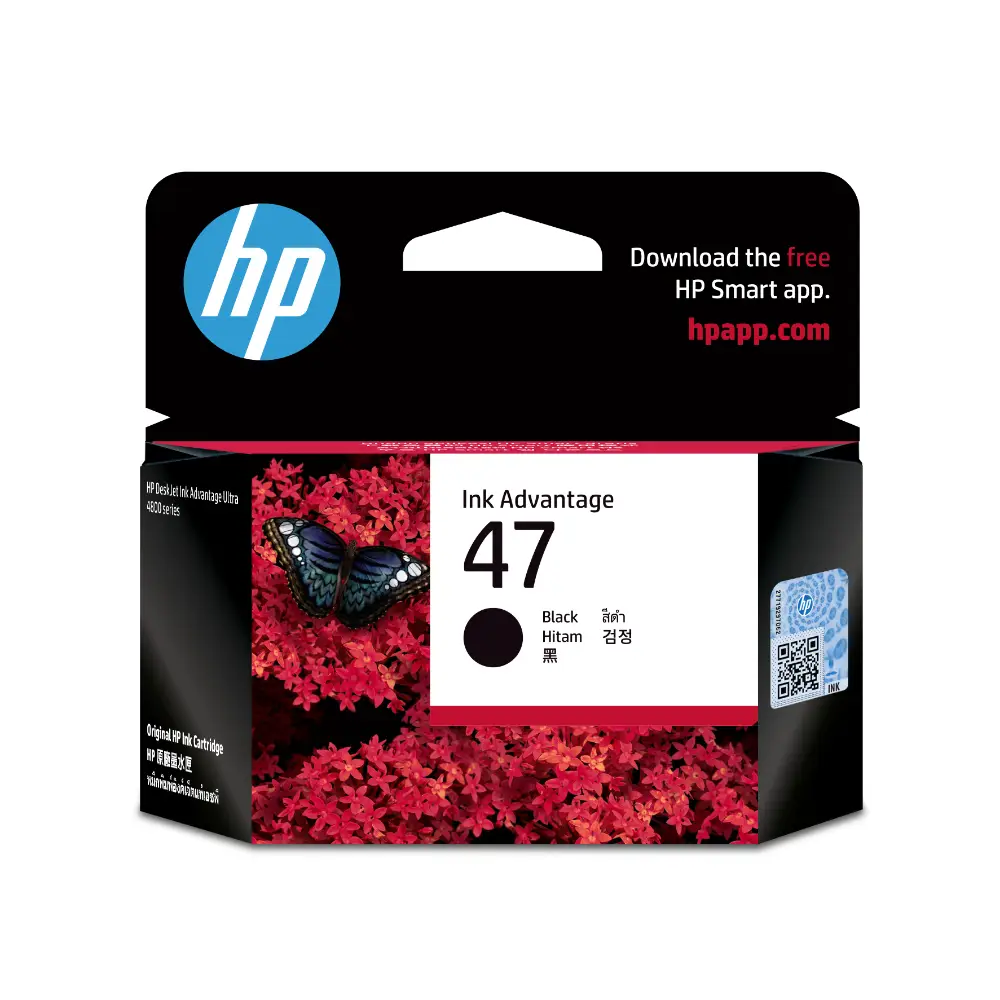 HP 47 Orijinal Mürekkep Kartuşu Siyah 6ZD21AE